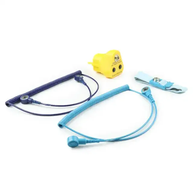 Zemnicí Earth Bonding sada 4-Piece pro ESD Mat (ESD-Safe) (UK verze)