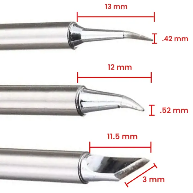 T12 / C12 Iron hroty (sada 3 ks) (Aixun)