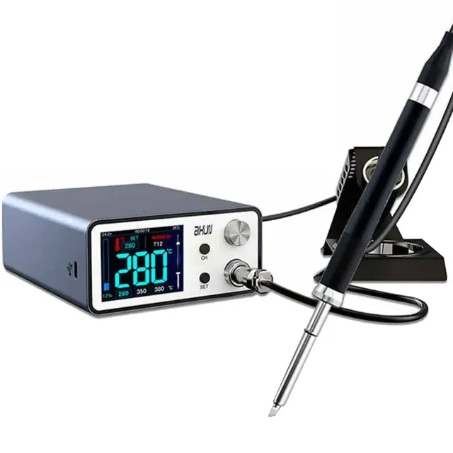 T3A Intelligent pájecí stanice s t12 rukojeť a iron hroty (110V) (Aixun) (110 V, americká verze)