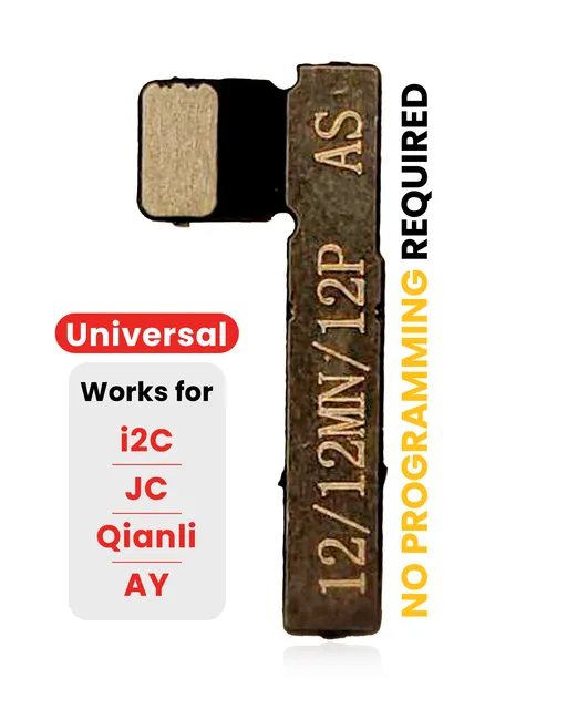 Tag-on flex předprogramovaný univerzální baterie (bez pájení) pro iPhone 12 / 12 mini / 12 Pro (AmpSentrix) (pro I2C, JCID, Qianli)