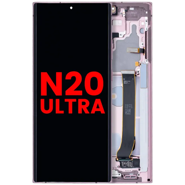 OLED displej s rámečkem pro Samsung Galaxy Note 20 Ultra 5G (Aftermarket Plus) (Mystic Bronze)