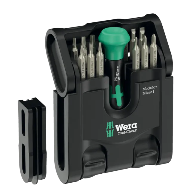 Tool-Check Modular Micro 1 Precision šroubovák a Bit sada (sada 21 ks) (Wera)