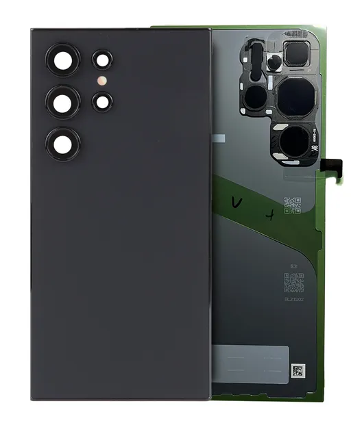 Zadní sklo se sklíčkem kamery pro Samsung Galaxy S24 Ultra (Service Pack) (černý titan)