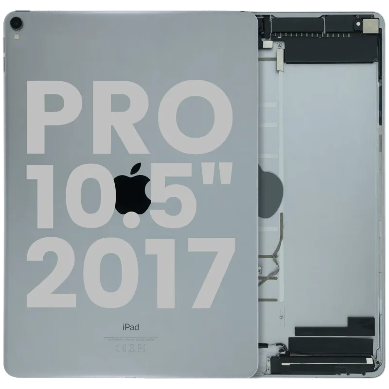 Zadní kryt (housing) s drobnými součástkami pro iPad Pro 10.5" (2017) (originál z vyřazeného zařízení, stav B) (vesmírně šedá)