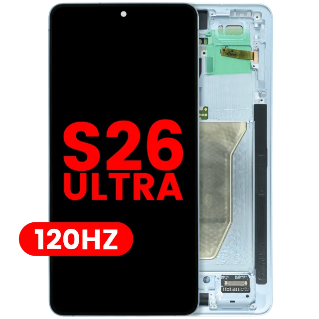 OLED displej s rámečkem pro Samsung Galaxy S26 Ultra 5G (US & International Version) (Aftermarket Plus) (120 Hz) (nebesky modrá)