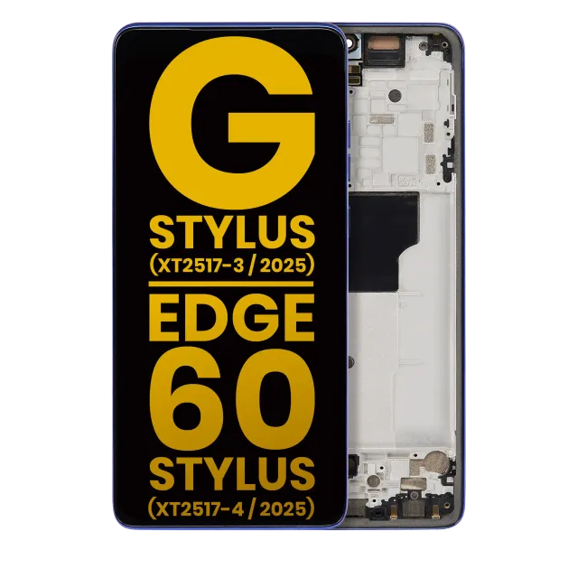 OLED displej s rámečkem pro Motorola Moto G Stylus 5G (XT2517-3 / 2025) / Motorola Moto Edge 60 Stylus (XT2517-4 / 2025) (repasovaný) (Surf the Web)