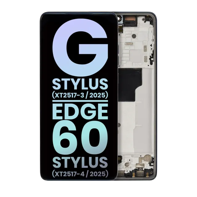 OLED displej s rámečkem pro Motorola Moto G Stylus 5G (XT2517 / 2025) (originál OEM) (Gibraltar Sea)