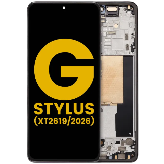 OLED displej s rámečkem pro Motorola Moto G Stylus 5G (XT2619/2026) (repasovaný) (Coal Smoke)
