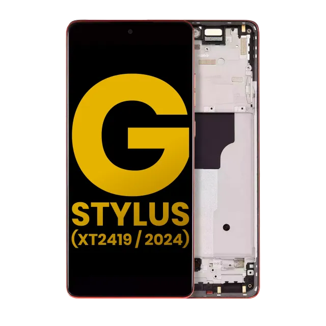 OLED displej s rámečkem pro Motorola Moto G Stylus 5G (XT2419 / 2024) (repasovaný) (Scarlet Wave)
