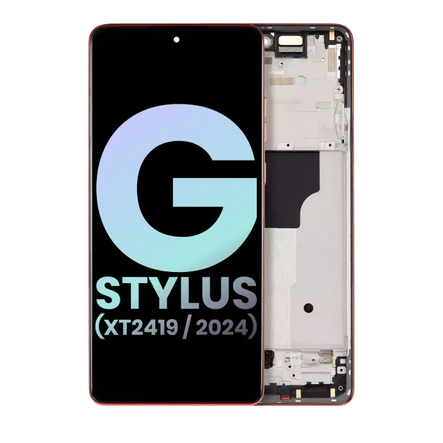 OLED displej s rámečkem pro Motorola Moto G Stylus 5G (XT2419 / 2024) (originál OEM) (Scarlet Wave)