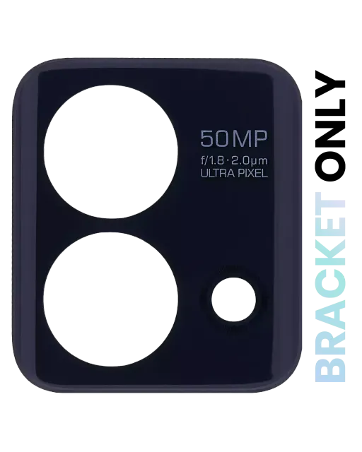 Sklíčko zadní kamery (Bracket Only) pro Moto G Stylus 4G (XT2317 / 2023) / Moto G Stylus 5G (XT2315 / 2023) (originál OEM) (Cosmic Black)