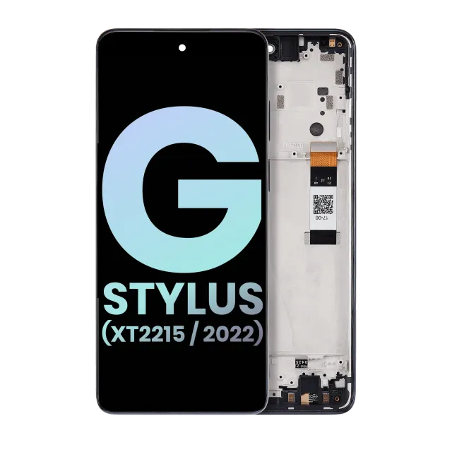 LCD displej s rámečkem pro Motorola Moto G Stylus 5G (XT2215 / 2022) (originál OEM) (Steel Blue)