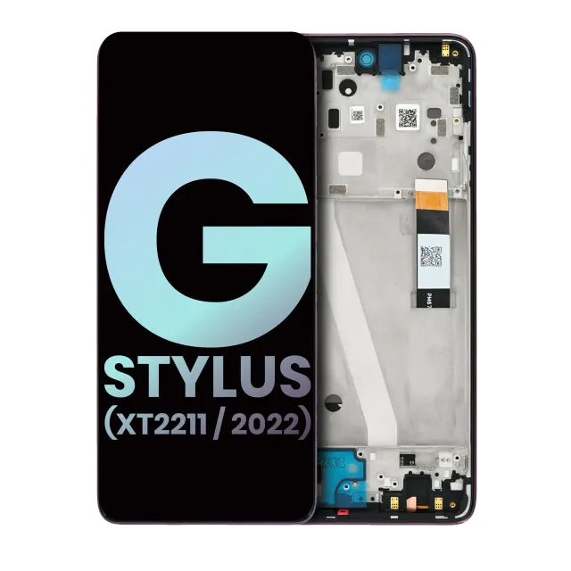 LCD displej s rámečkem pro Motorola Moto G Stylus 4G (XT2211 / 2022) (originál OEM) (Metallic Rose)