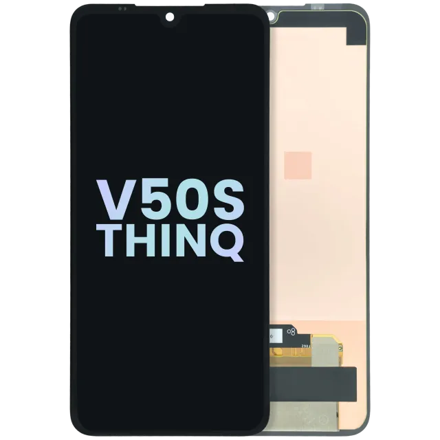 OLED displej bez rámečku pro LG V50s ThinQ (originál OEM) (černá)