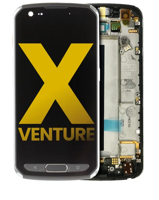 LCD displej s rámečkem pro LG X Venture (H700) (repasovaný) (černá)