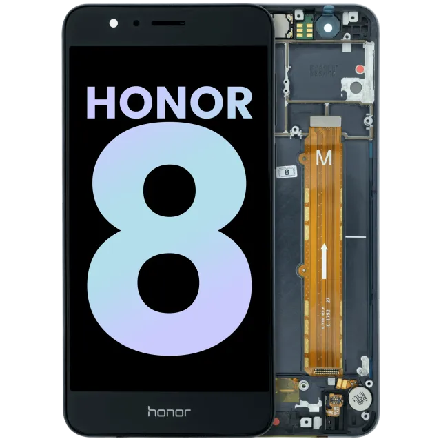 LCD displej s rámečkem pro Honor 8 (2016) (Genuine) (černá)