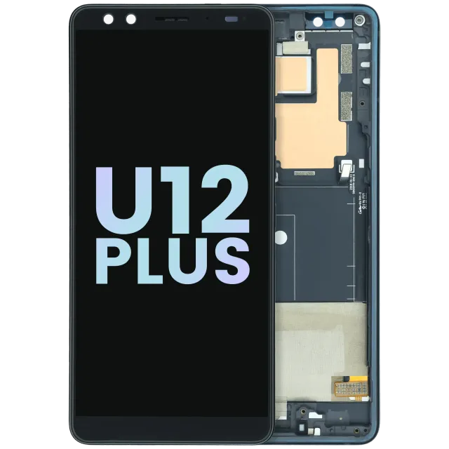 LCD displej s rámečkem pro HTC U12 Plus (originál OEM) (černá)