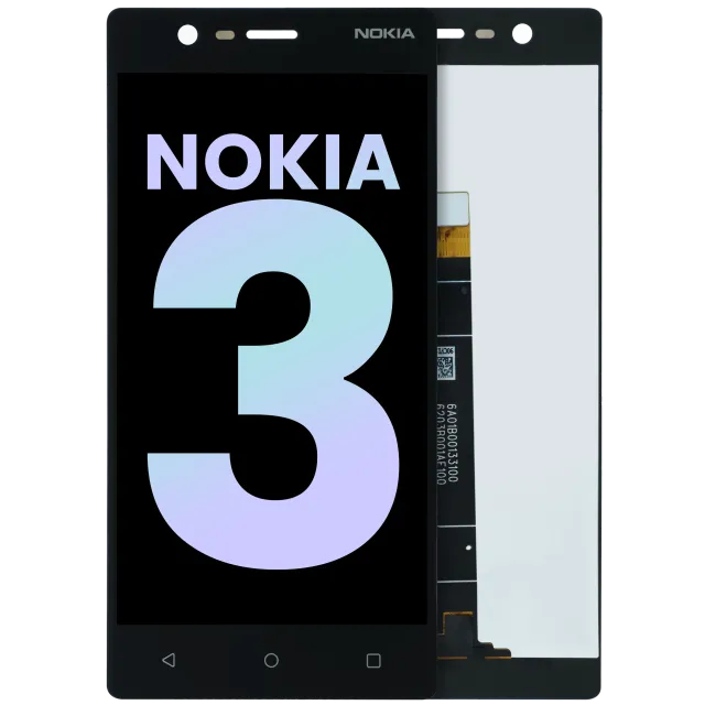 LCD displej bez rámečku pro Nokia 3 (originál OEM) (černá)