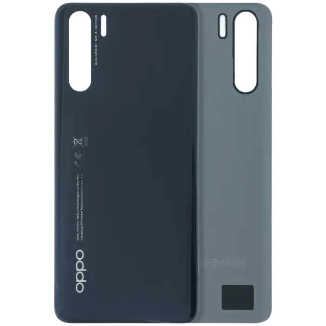 Zadní sklo pro Oppo A91 (2019) (originál OEM) (Lightening Black)