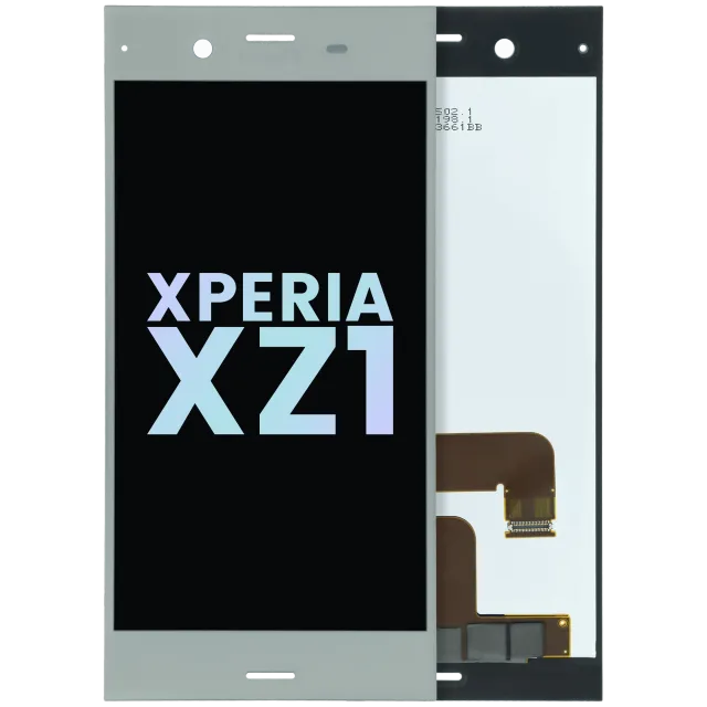 LCD displej bez rámečku pro Sony Xperia XZ1 (originál OEM) (Warm Silver)