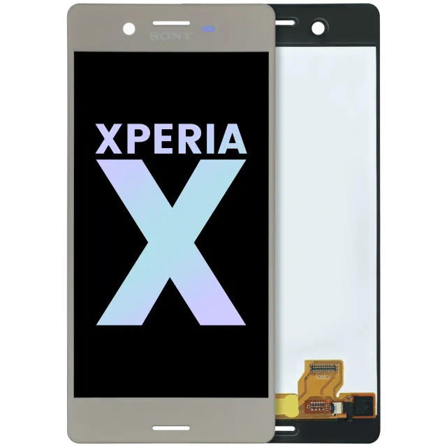 LCD displej bez rámečku pro Sony Xperia X (originál OEM) (korálová)