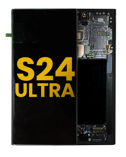 OLED displej s rámečkem pro Samsung Galaxy S24 Ultra (Assembled) (černý titan)