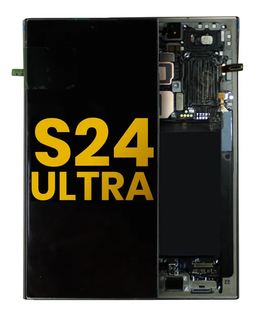 OLED displej s rámečkem pro Samsung Galaxy S24 Ultra (Assembled) (šedý titan)