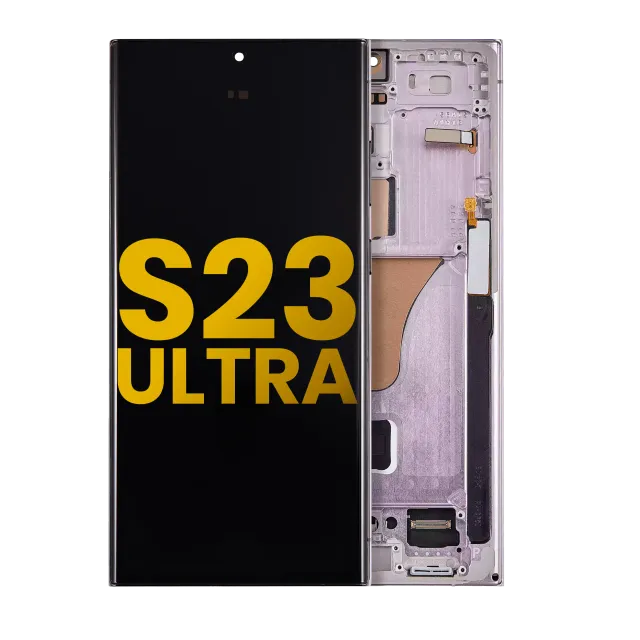 OLED displej s rámečkem pro Samsung Galaxy S23 Ultra 5G (US & International) (Assembled) (levandulová)