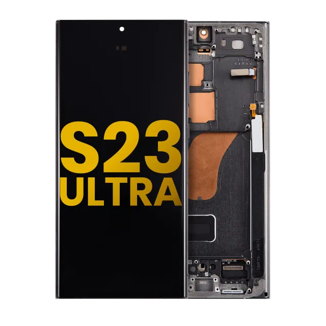 OLED displej s rámečkem pro Samsung Galaxy S23 Ultra 5G (US & International) (Assembled) (grafitová)