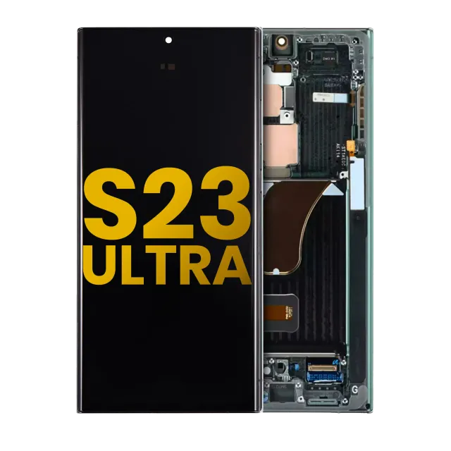 OLED displej s rámečkem pro Samsung Galaxy S23 Ultra 5G (US & International) (Assembled) (zelená)