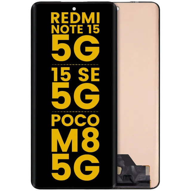 OLED displej bez rámečku pro Xiaomi Redmi Note 15 5G / Redmi Note 15 SE 5G / POCO M8 5G (repasovaný) (všechny barvy)
