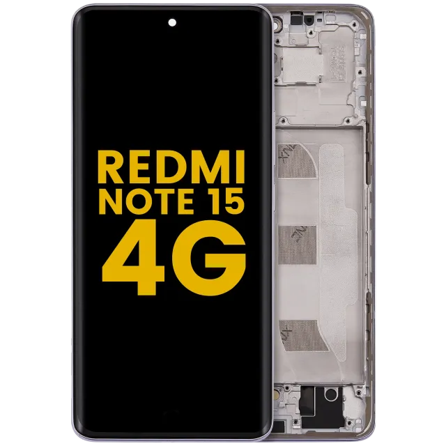 OLED displej s rámečkem pro Xiaomi Redmi Note 15 4G (repasovaný) (fialová)