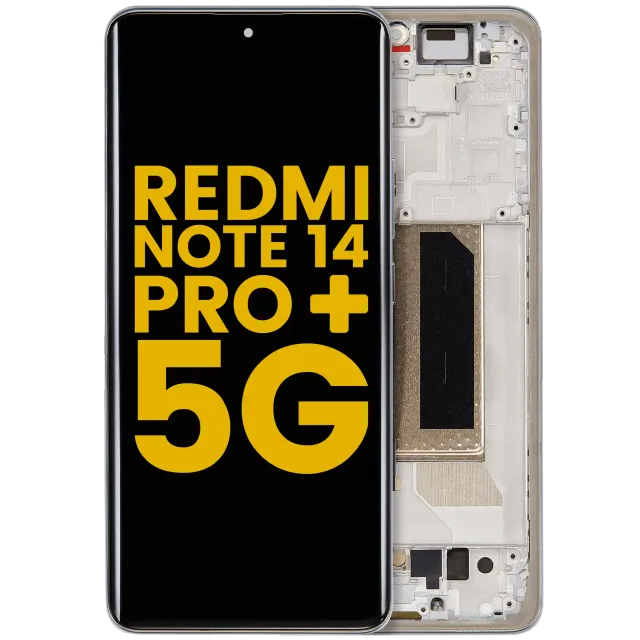 OLED displej s rámečkem pro Xiaomi Redmi Note 14 Pro Plus 5G (repasovaný) (Frost Blue)