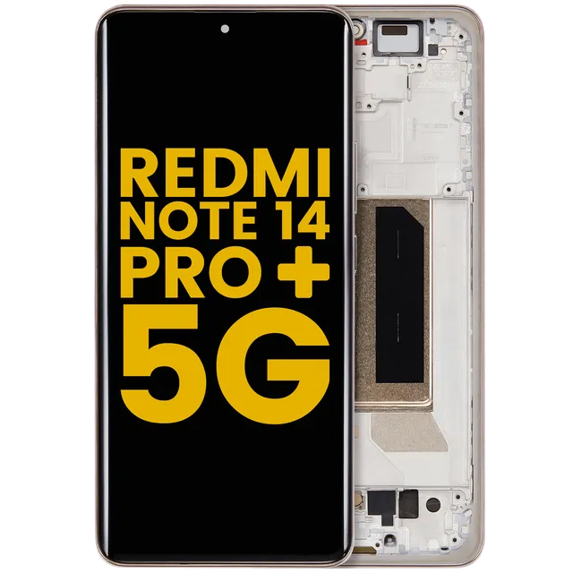 OLED displej s rámečkem pro Xiaomi Redmi Note 14 Pro Plus 5G (repasovaný) (Sand Gold)