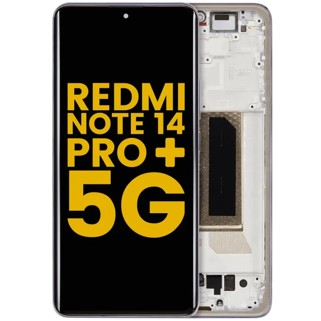 OLED displej s rámečkem pro Xiaomi Redmi Note 14 Pro Plus 5G (repasovaný) (Lavender Purple)