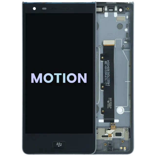 LCD displej s rámečkem pro BlackBerry Motion (originál OEM) (Grey Aluminum)