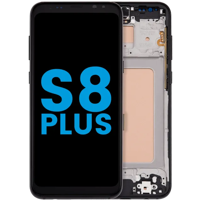 LCD displej s rámečkem (Without FingerPrint Sensor) pro Samsung Galaxy S8 Plus (US & International) (Aftermarket: Incell) (Midnight Black)