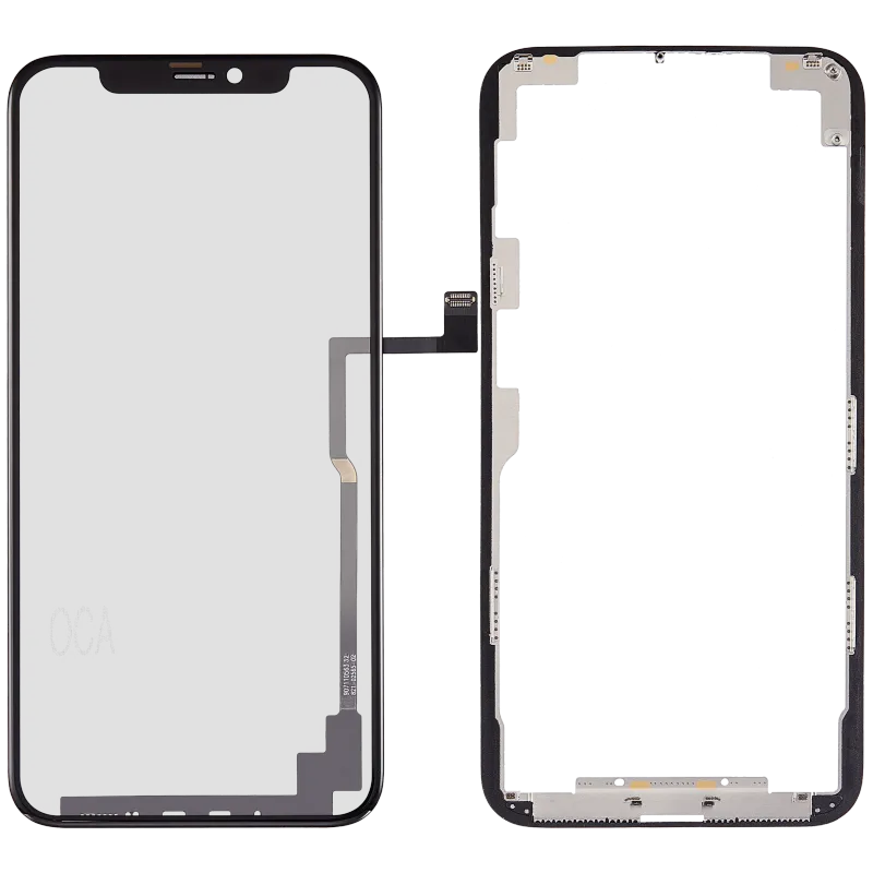 Flex 4v1 dlouhý (dotyk se sklem + OCA + předinstalovaný rámeček) pro iPhone 11 Pro (OCA Master)