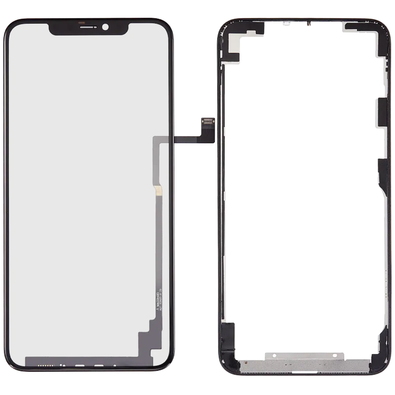 Flex 4v1 krátký (dotyk se sklem + OCA + předinstalovaný rámeček) pro iPhone 11 Pro Max (OCA Master)