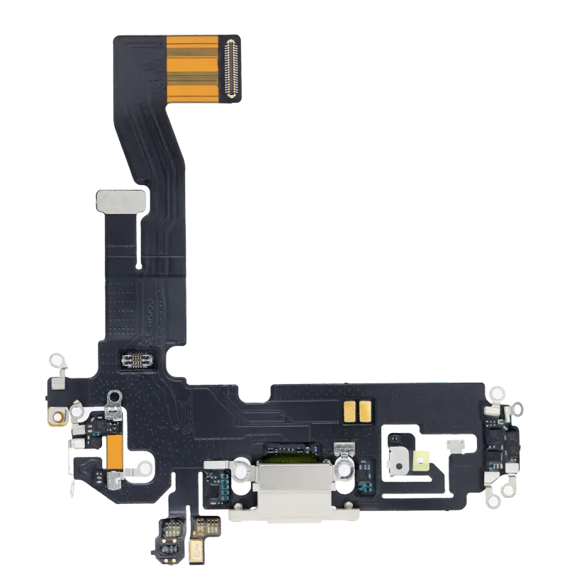 Flex kabel nabíjecího konektoru pro iPhone 12 Pro (Aftermarket Plus) (stříbrná)