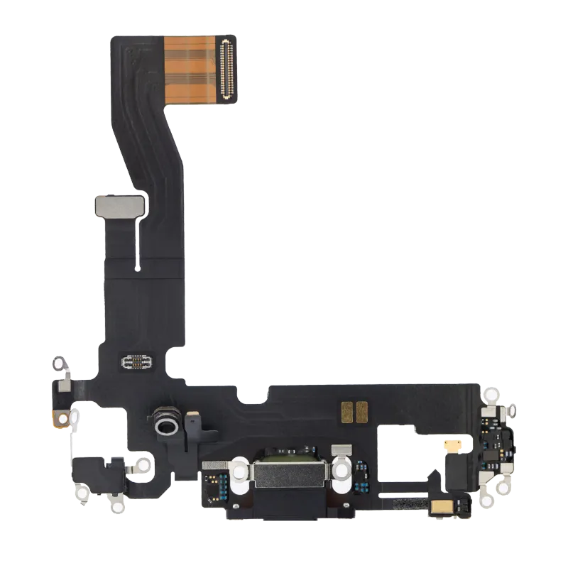 Flex kabel nabíjecího konektoru pro iPhone 12 / 12 Pro (originál z vyřazeného zařízení) (grafitová)