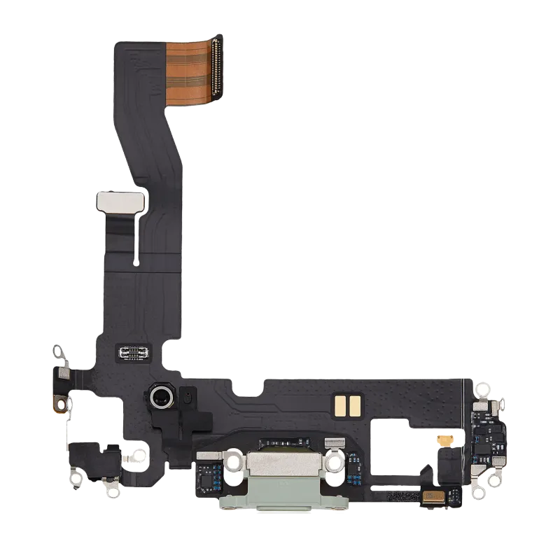Flex kabel nabíjecího konektoru pro iPhone 12 (originál z vyřazeného zařízení) (zelená)