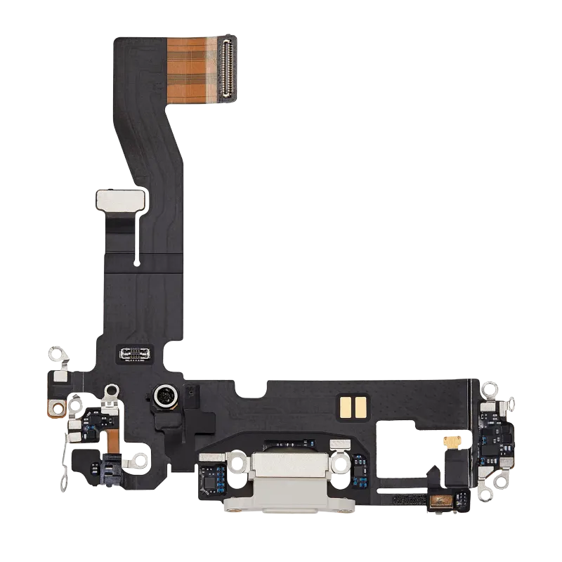 Flex kabel nabíjecího konektoru pro iPhone 12 (originál z vyřazeného zařízení) (bílá)