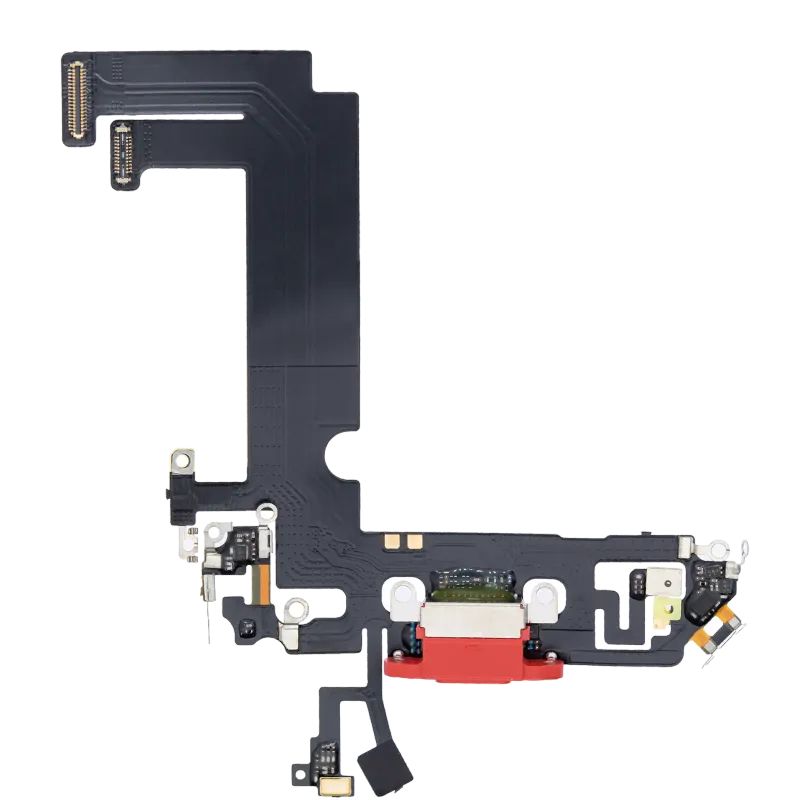 Flex kabel nabíjecího konektoru pro iPhone 12 mini (Aftermarket Plus) (červená)