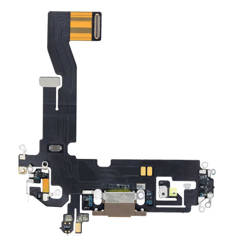 Flex kabel nabíjecího konektoru pro iPhone 12 Pro (Aftermarket Plus) (zlatá)