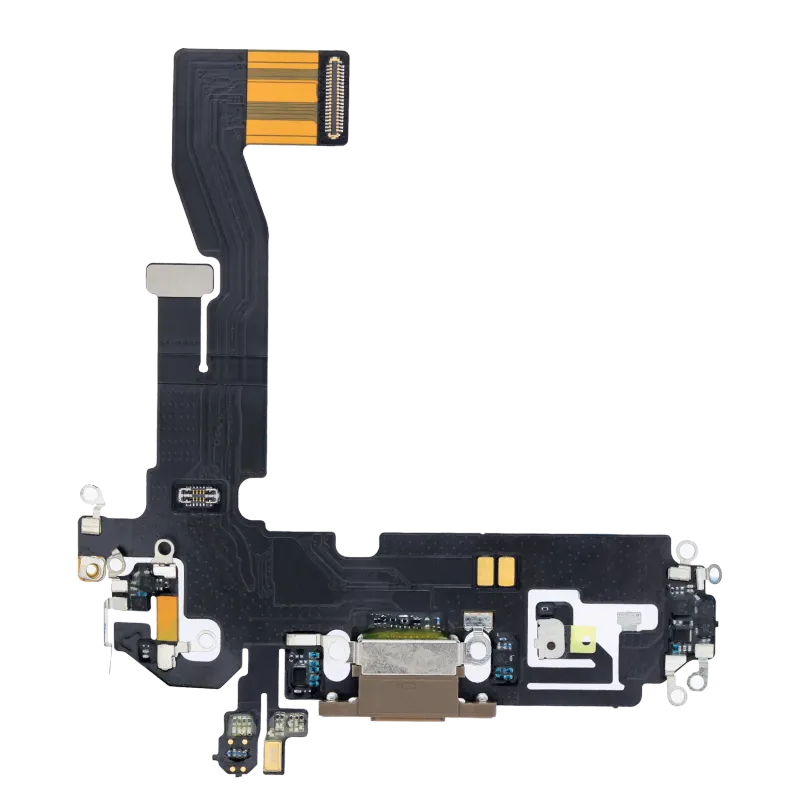 Flex kabel nabíjecího konektoru pro iPhone 12 Pro (originál z vyřazeného zařízení) (zlatá)