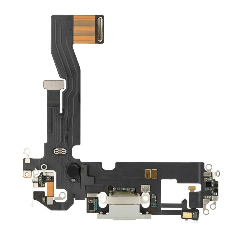 Flex kabel nabíjecího konektoru pro iPhone 12 Pro (originál z vyřazeného zařízení) (stříbrná)