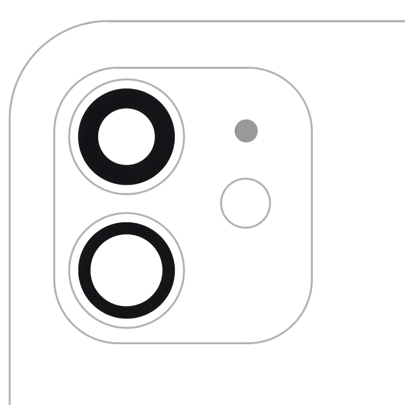 Sklíčko zadní kamery (jen sklo) s lepením pro iPhone 12 / 12 mini (sada 2 ks) (pravý safír) (Premium)