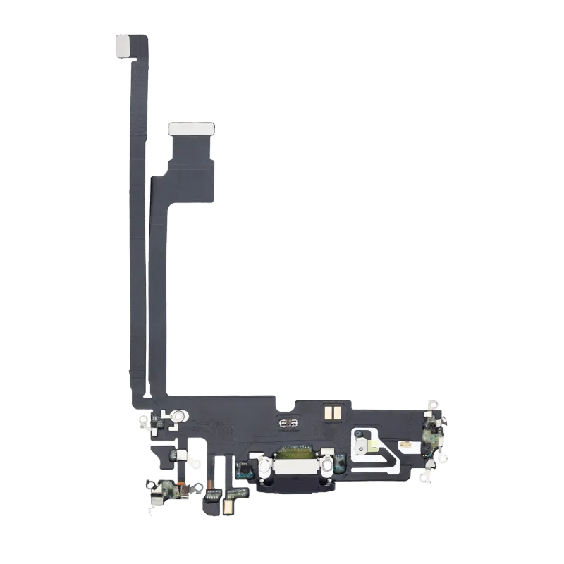 Flex kabel nabíjecího konektoru pro iPhone 12 Pro Max (Aftermarket Plus) (grafitová)