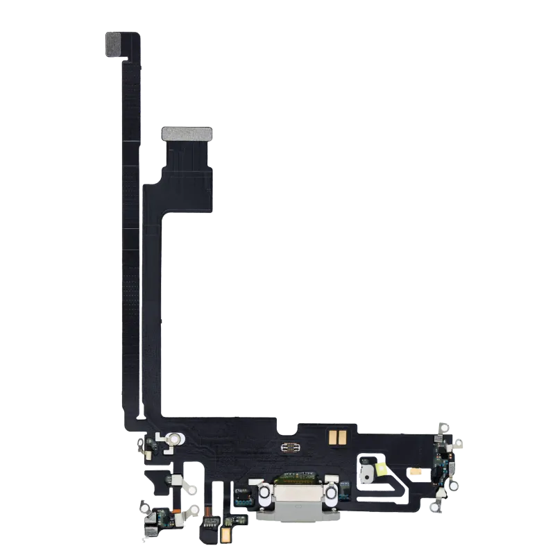 Flex kabel nabíjecího konektoru pro iPhone 12 Pro Max (Premium) (stříbrná)